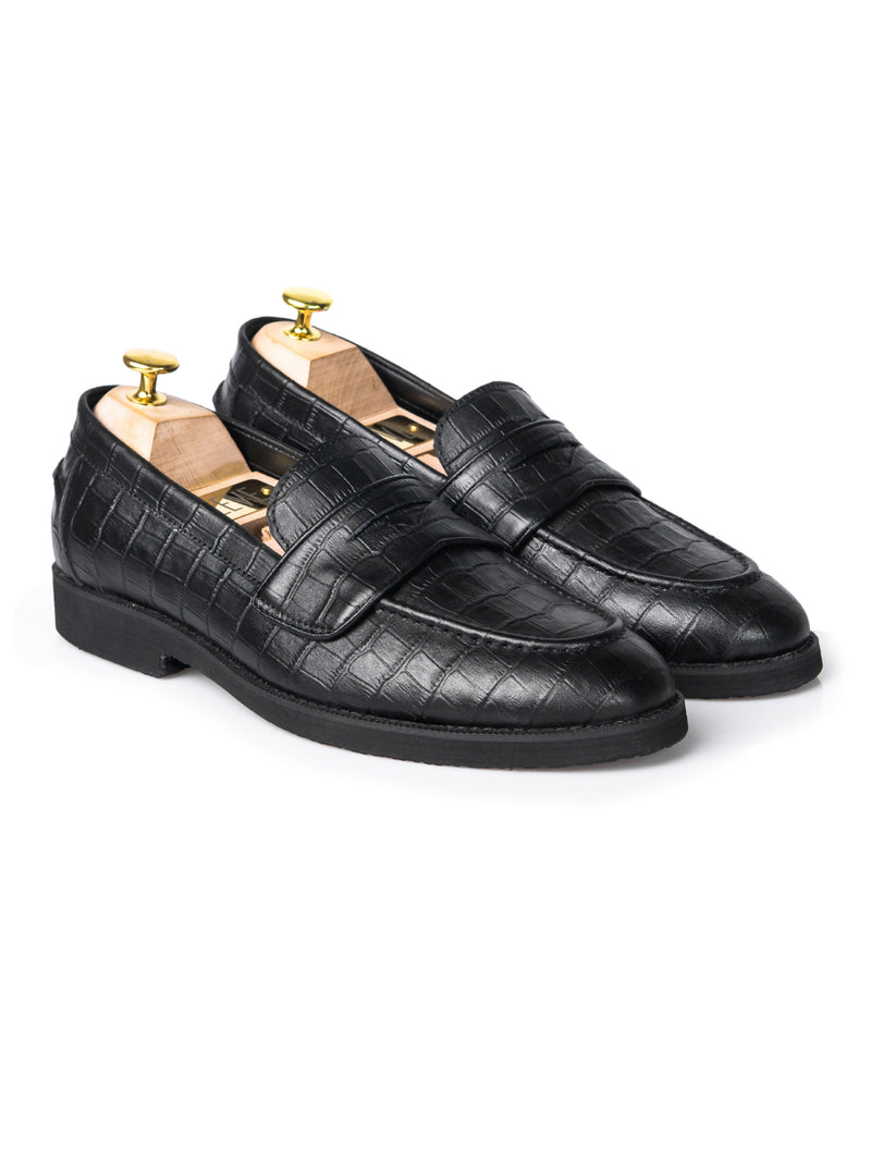 no1-WAYNE-PENNY-BLACK-CROCO-_CREPE-SOLE_-zeve-kuala-lumpur-men-shoes - Zeve