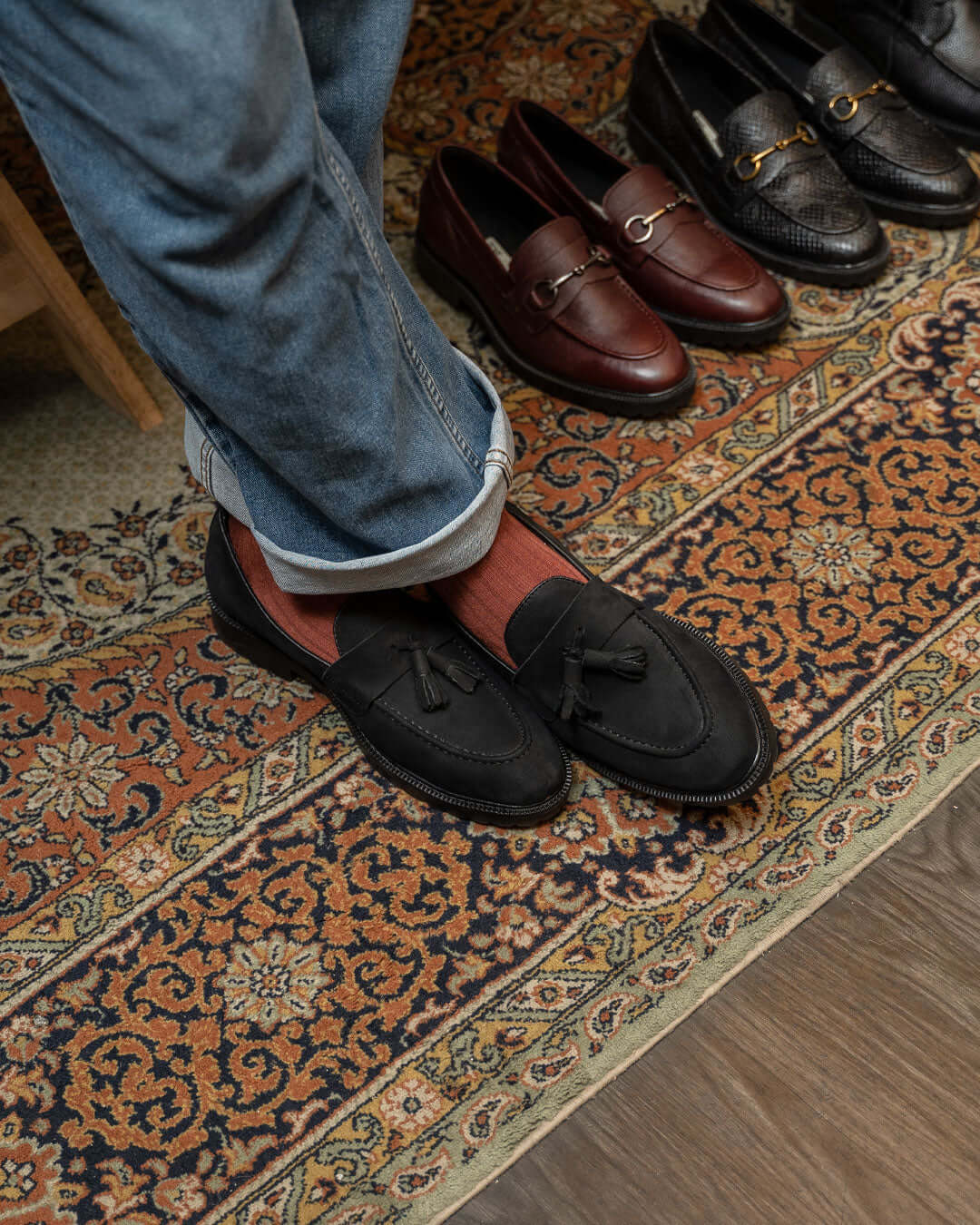 Stylish and Trendy brown tassel loafer