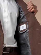10DoubleBreastedSuitBlazerSeersuckerCoffeePlain_PeakLapel - Zeve