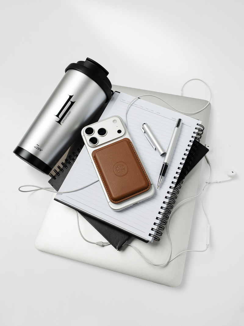 Magnetic Card Holder · Pen  · Coffee Cup