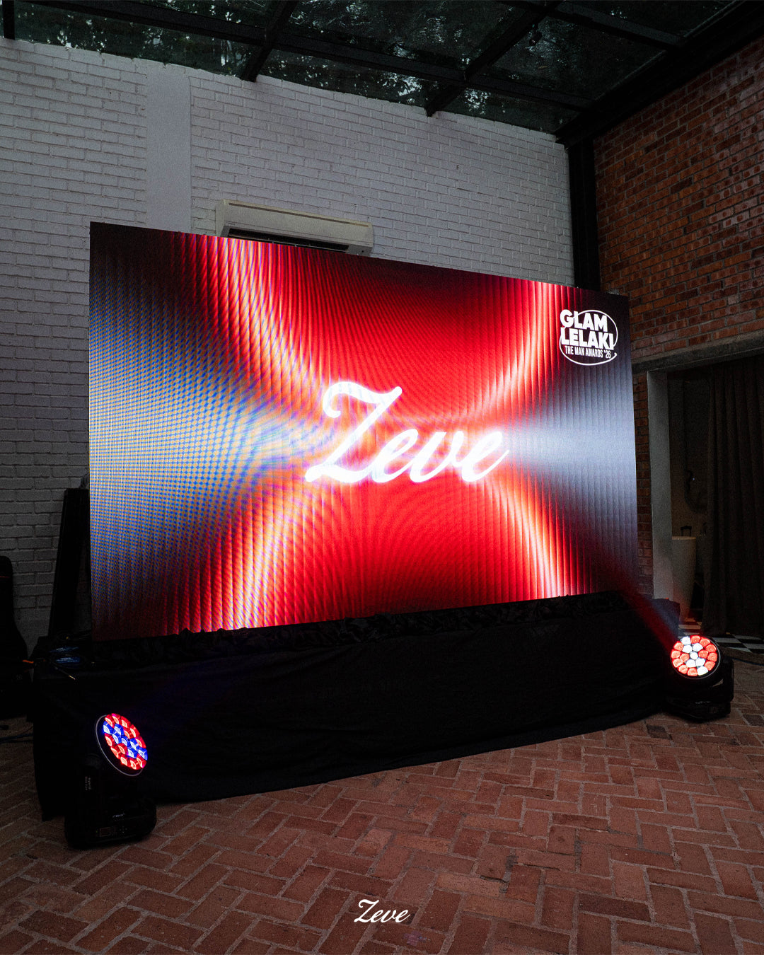 ZEVE branding at GLAM Lelaki Men Awards 2026