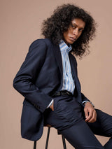 2EmanuelStripedShirtBlueWindsorCollar - Zeve