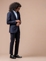 6SingleBreastedSuitBlazerDarkBluePlain_NotchLapel - Zeve