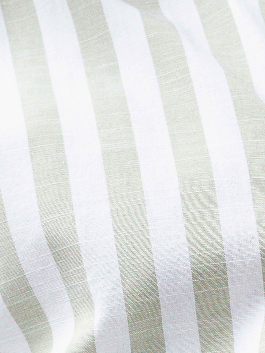 8EmanuelStripedShirtGreenWindsorCollar - Zeve