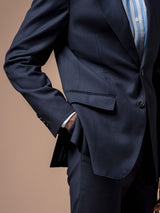 9SingleBreastedSuitBlazerDarkBluePlain_NotchLapel - Zeve