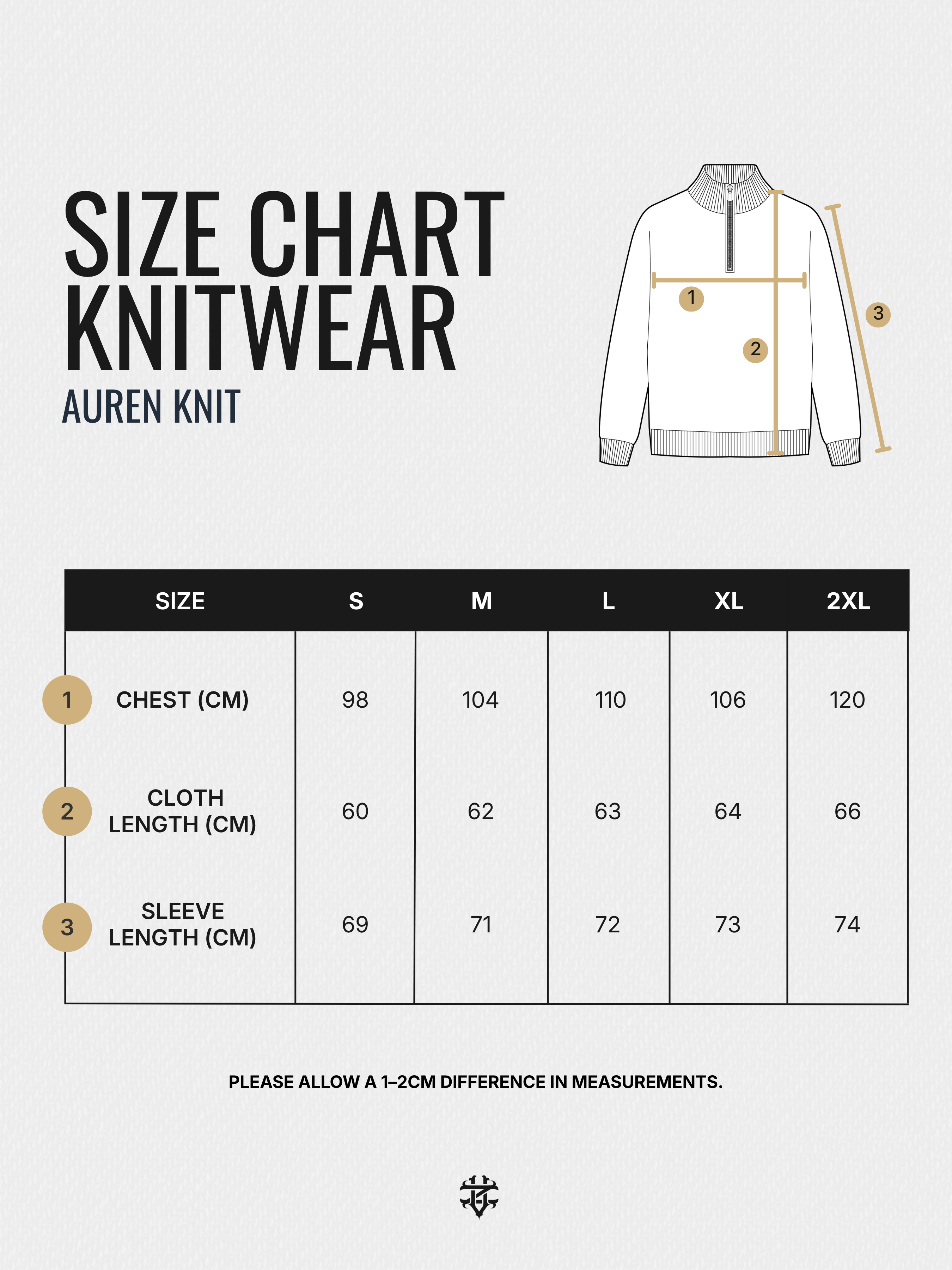 Auren Knit - Dark Grey Quater-Zip