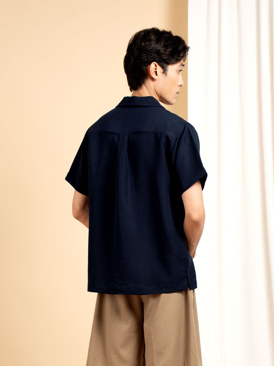 Arden Shirt - Navy Blue