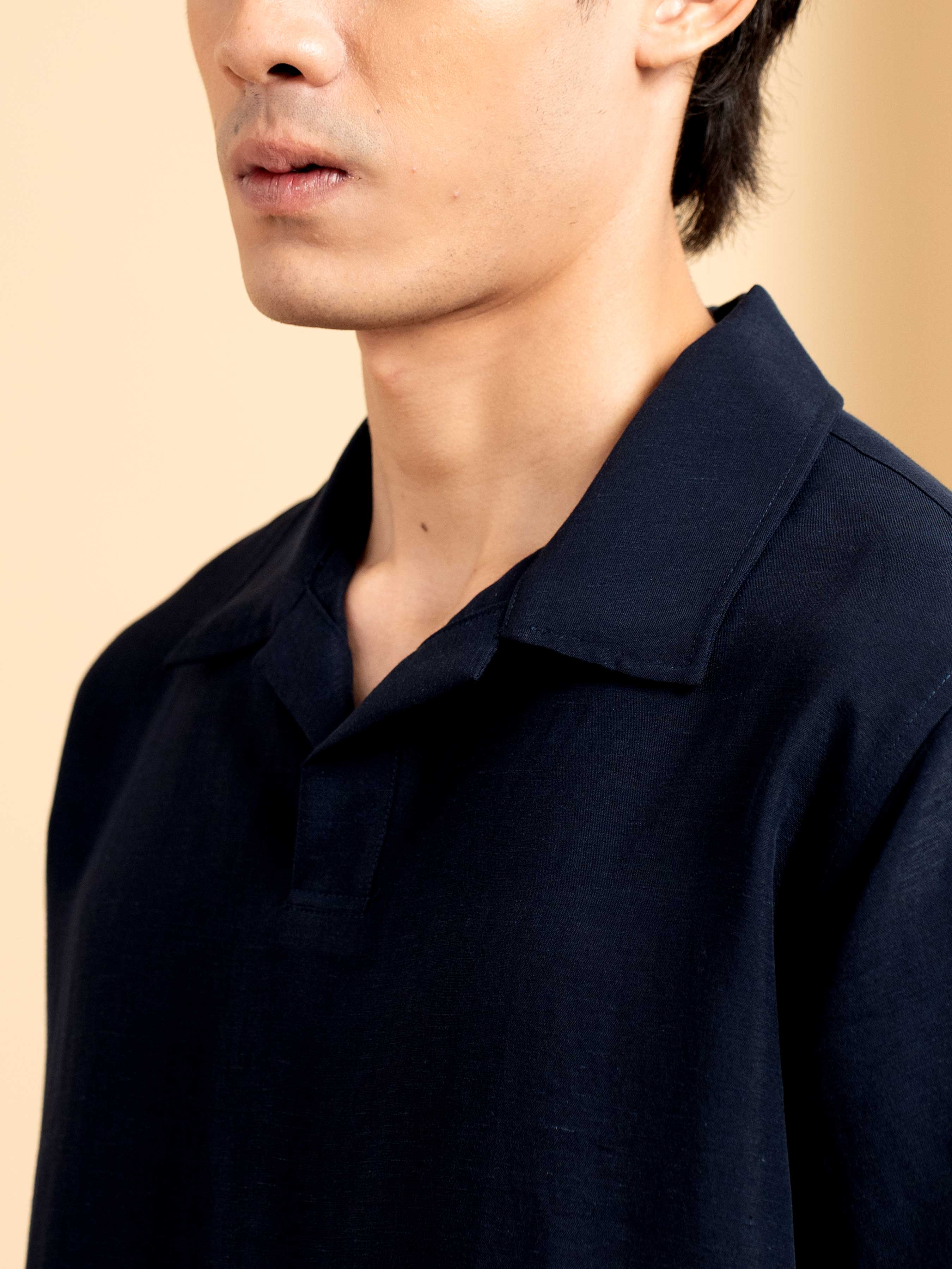 Arden Shirt - Navy Blue
