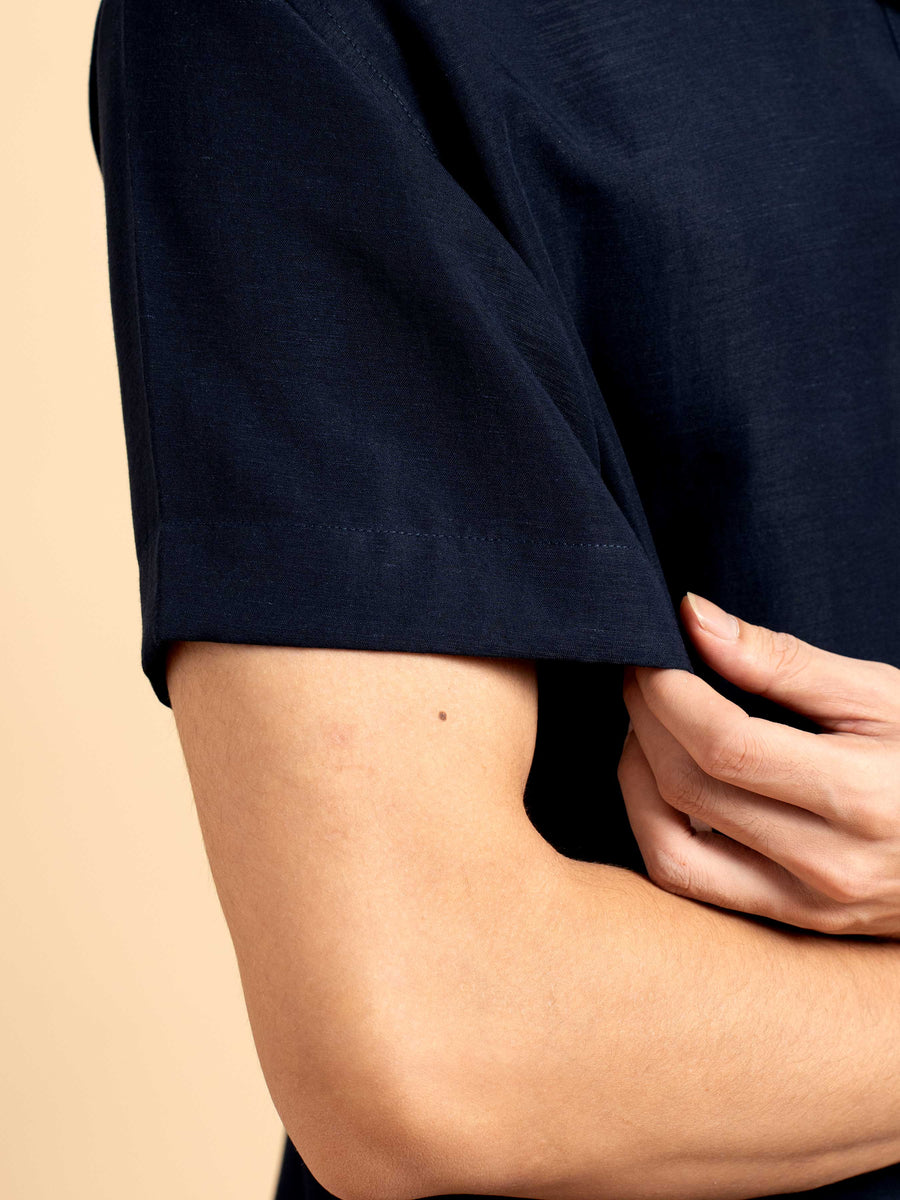 Arden Shirt - Navy Blue