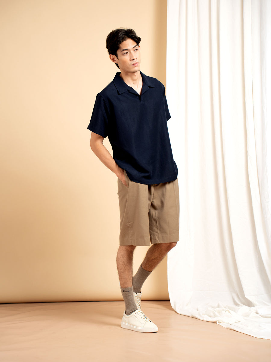 Arden Shirt - Navy Blue