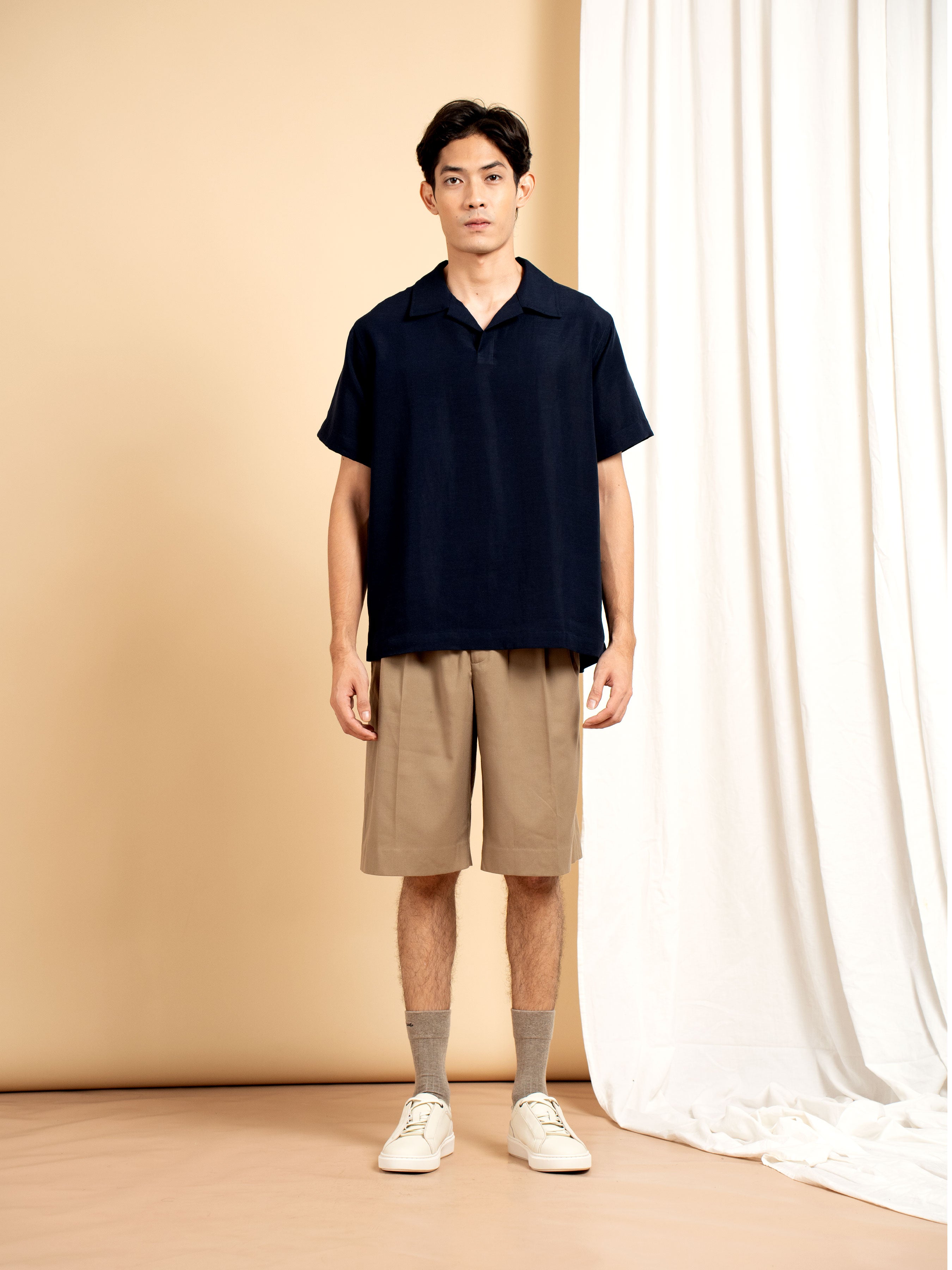 Arden Shirt - Navy Blue