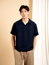 Arden Shirt - Navy Blue