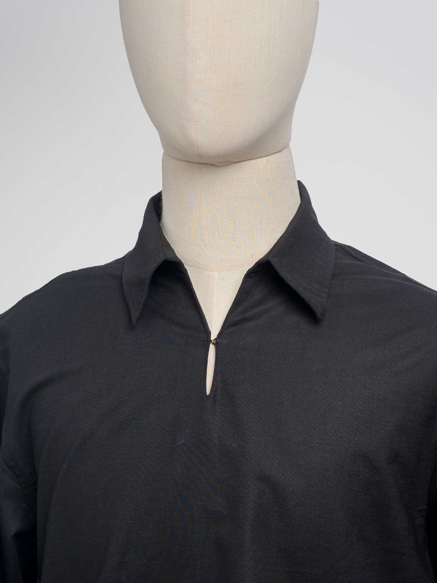 ArisLinenShirtBlack2 - Zeve