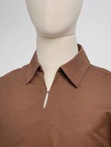 ArisLinenShirtCoffee2 - Zeve