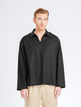 ArisShirtBlack_VareuseCollar_4_9b4ed92b-3eb4-4508-ab57-35b10d6cba84 - Zeve