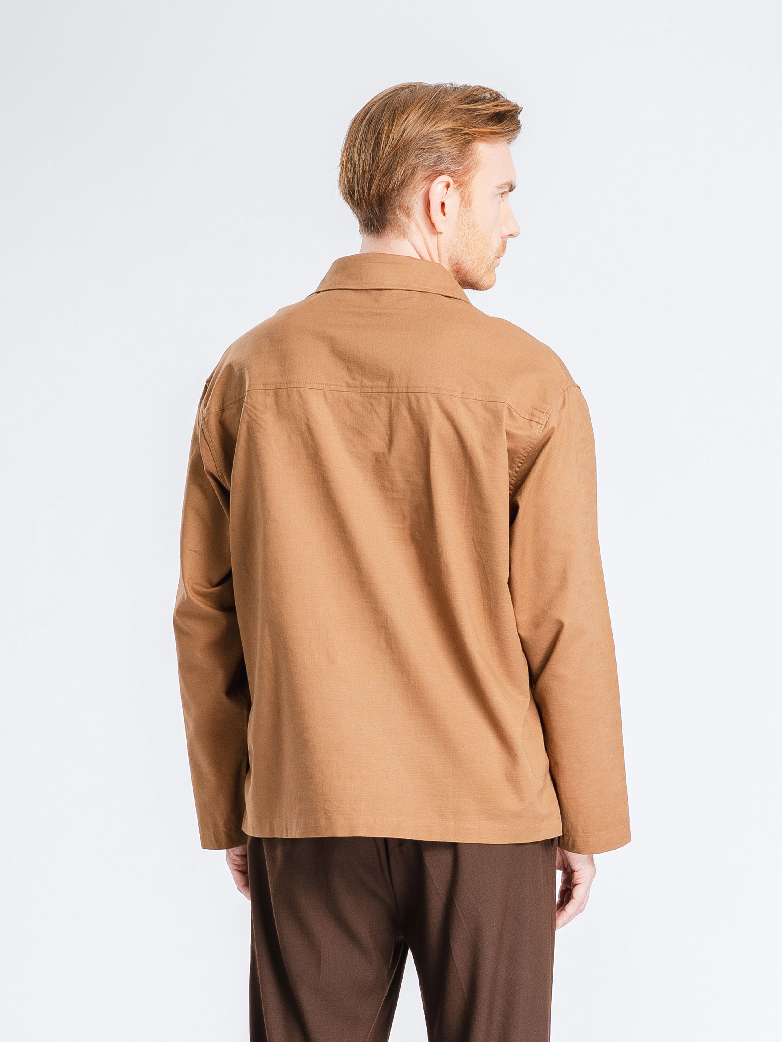 Aris Linen Shirt - Cappuccino