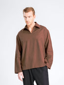 ArisShirtCoffee_VareuseCollar_4_bf3fdfb0-51c2-46a8-a0cf-f42a1e05d857 - Zeve