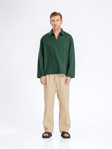 ArisShirtGreen_VareuseCollar_1_be220435-4b6e-41ac-ab96-69f9f44aed6c - Zeve