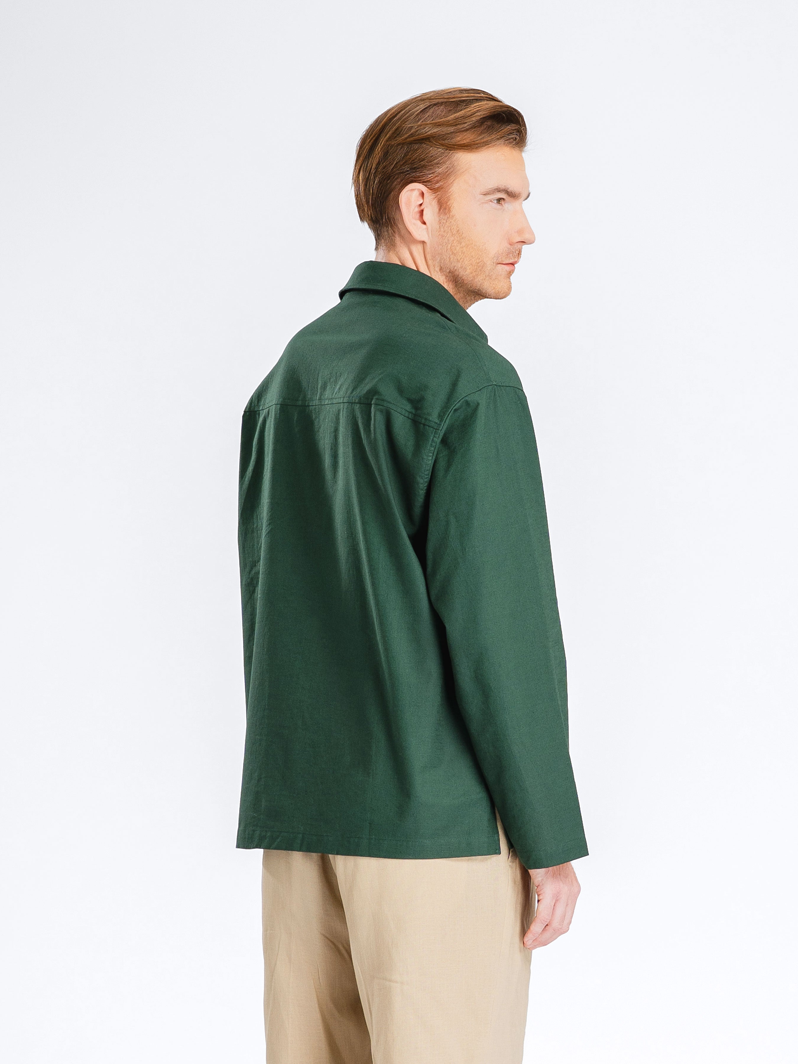 Aris Linen Shirt - Green