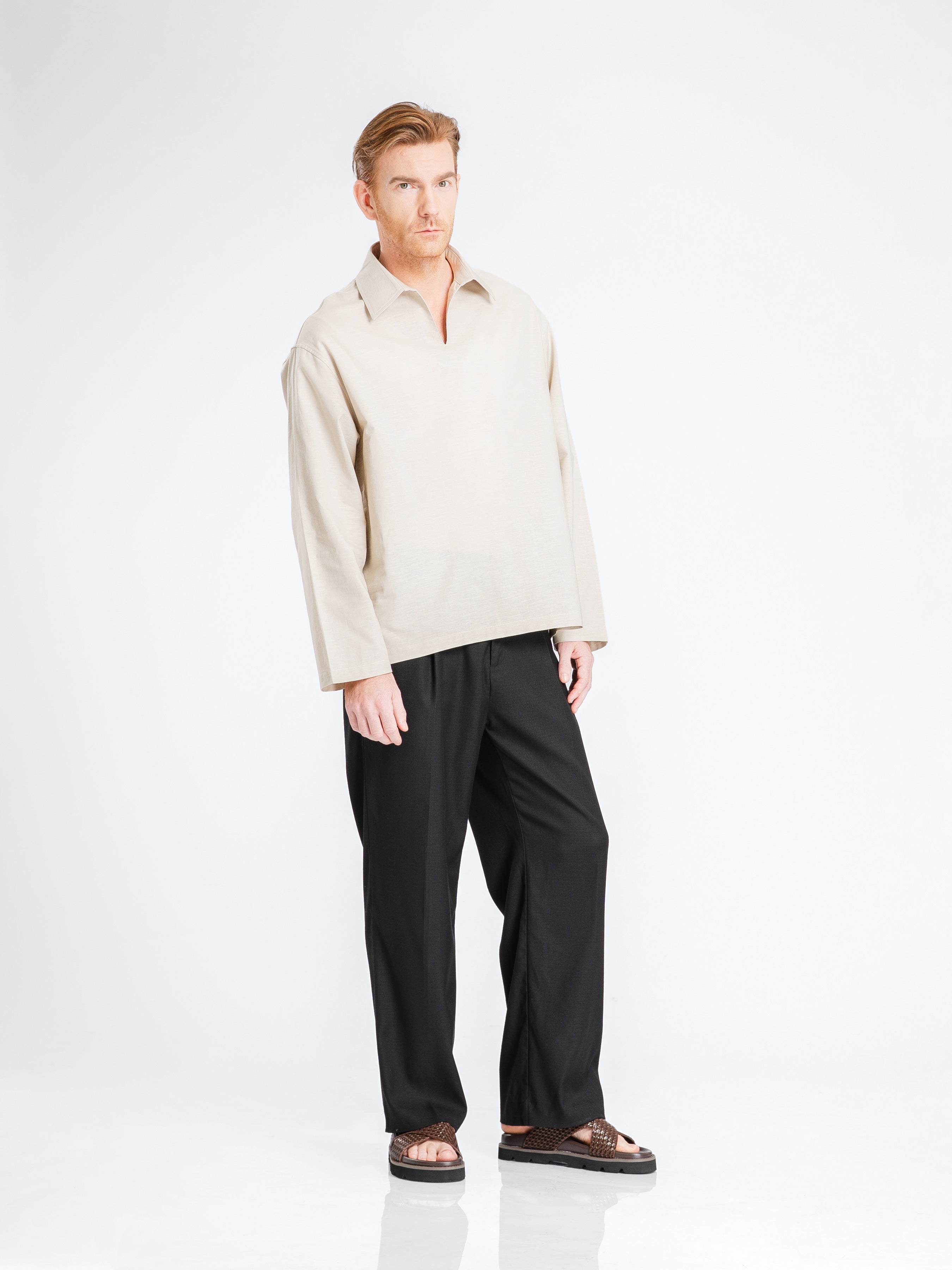 Aris Linen Shirt - Oat
