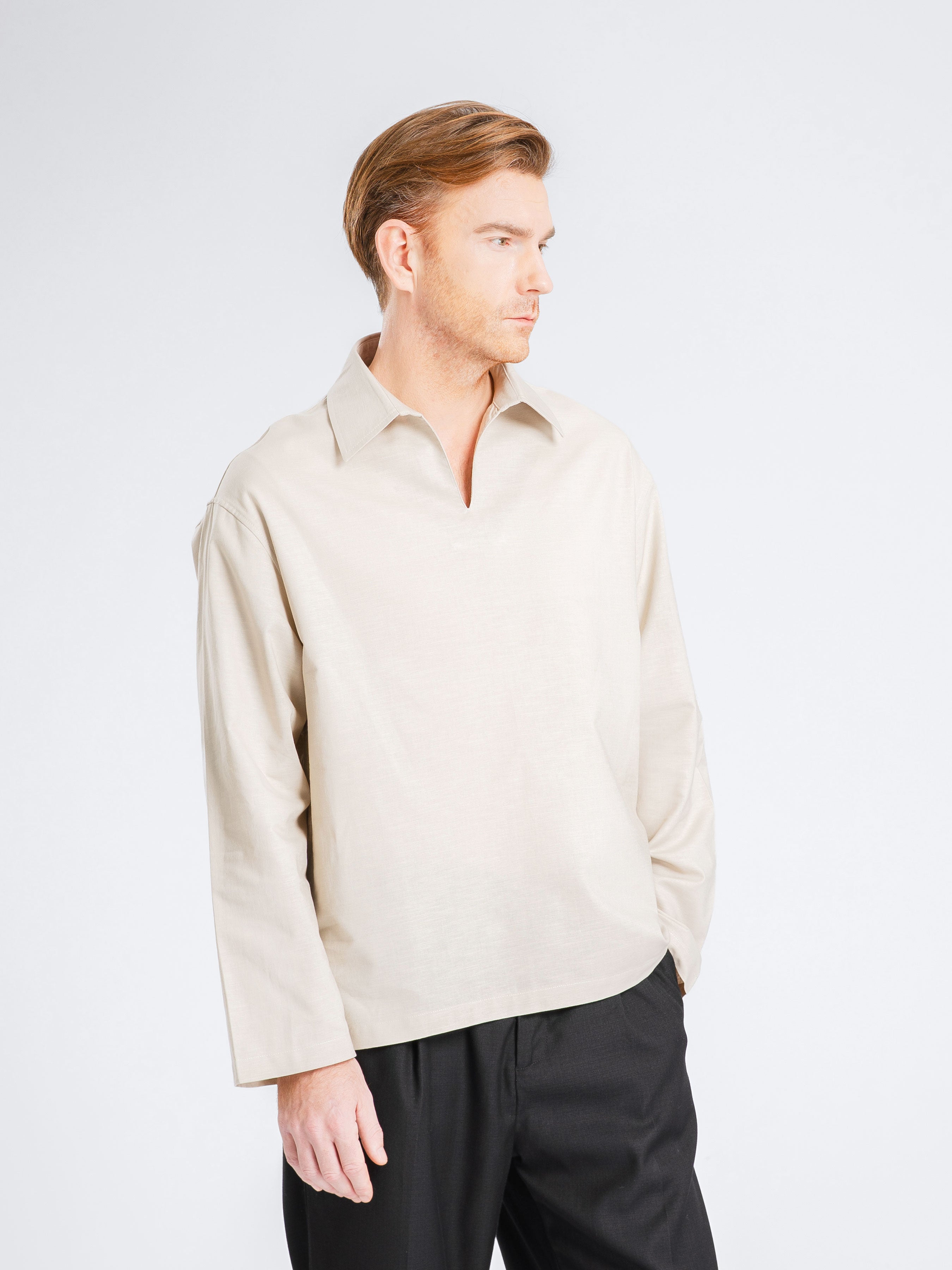 Aris Linen Shirt - Oat