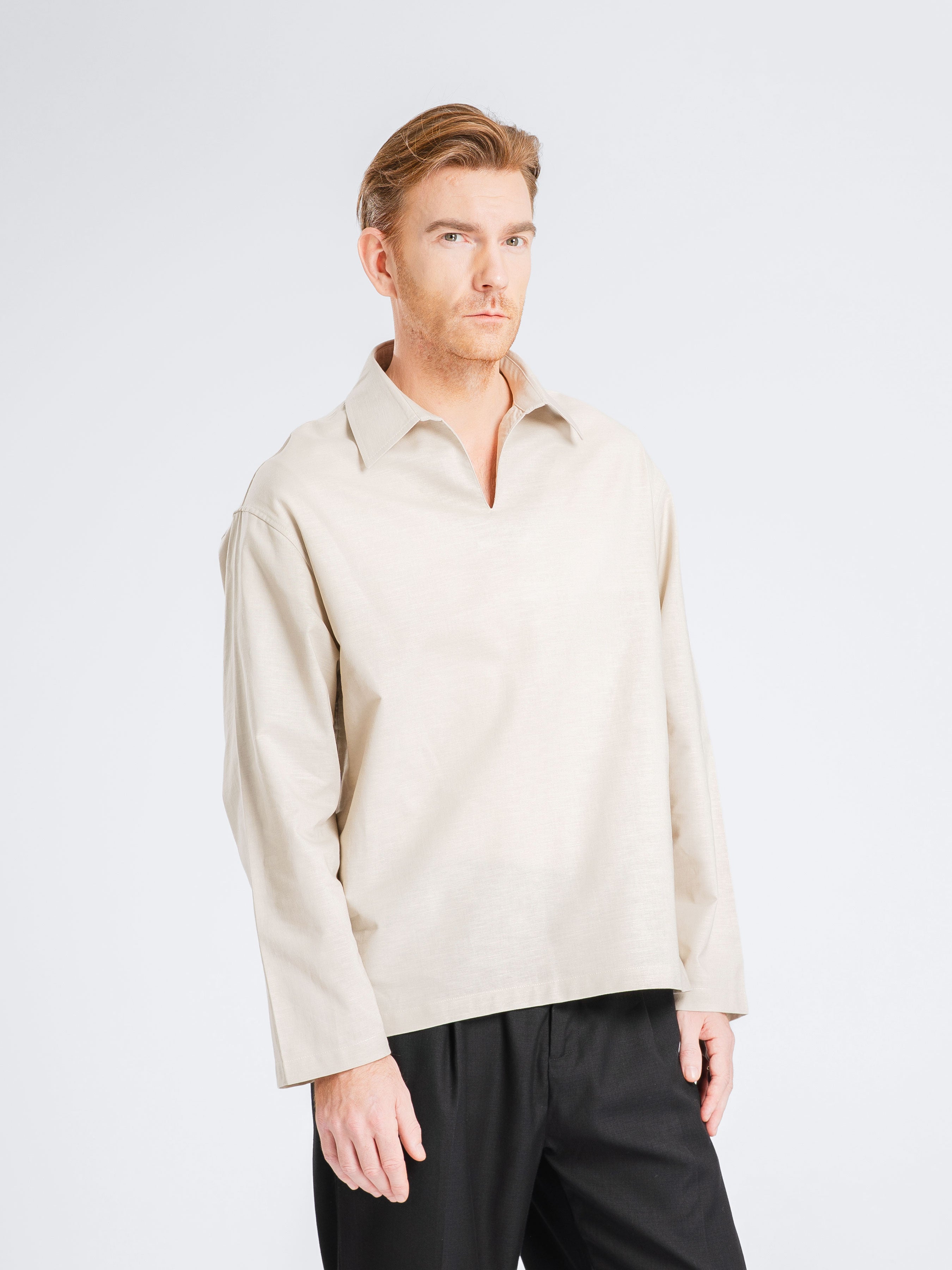 Aris Linen Shirt - Oat