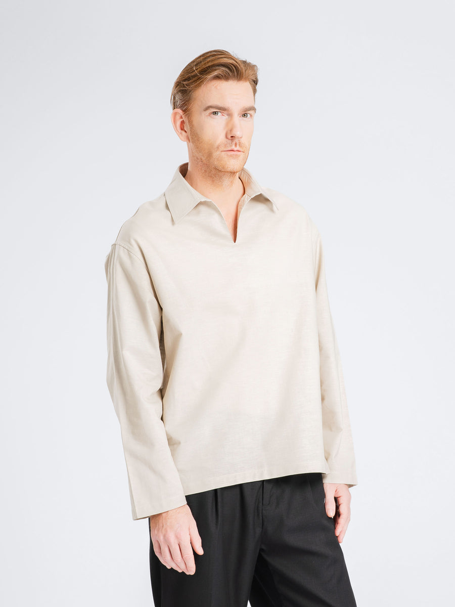 ArisShirtOat_VareuseCollar_5_e22d2f5b-bc8e-4610-94ad-5f17433588e1 - Zeve