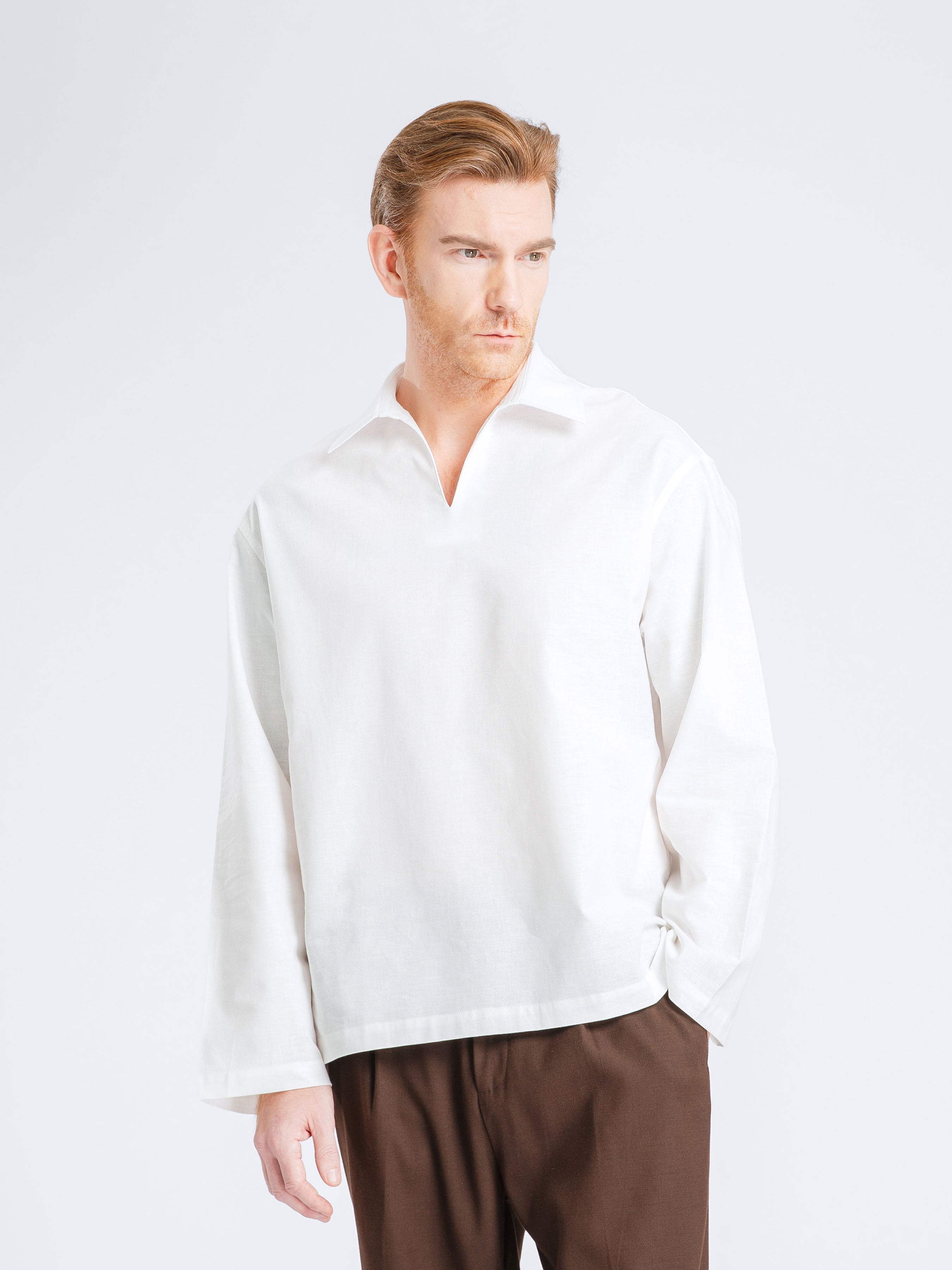 Aris Linen Shirt - White