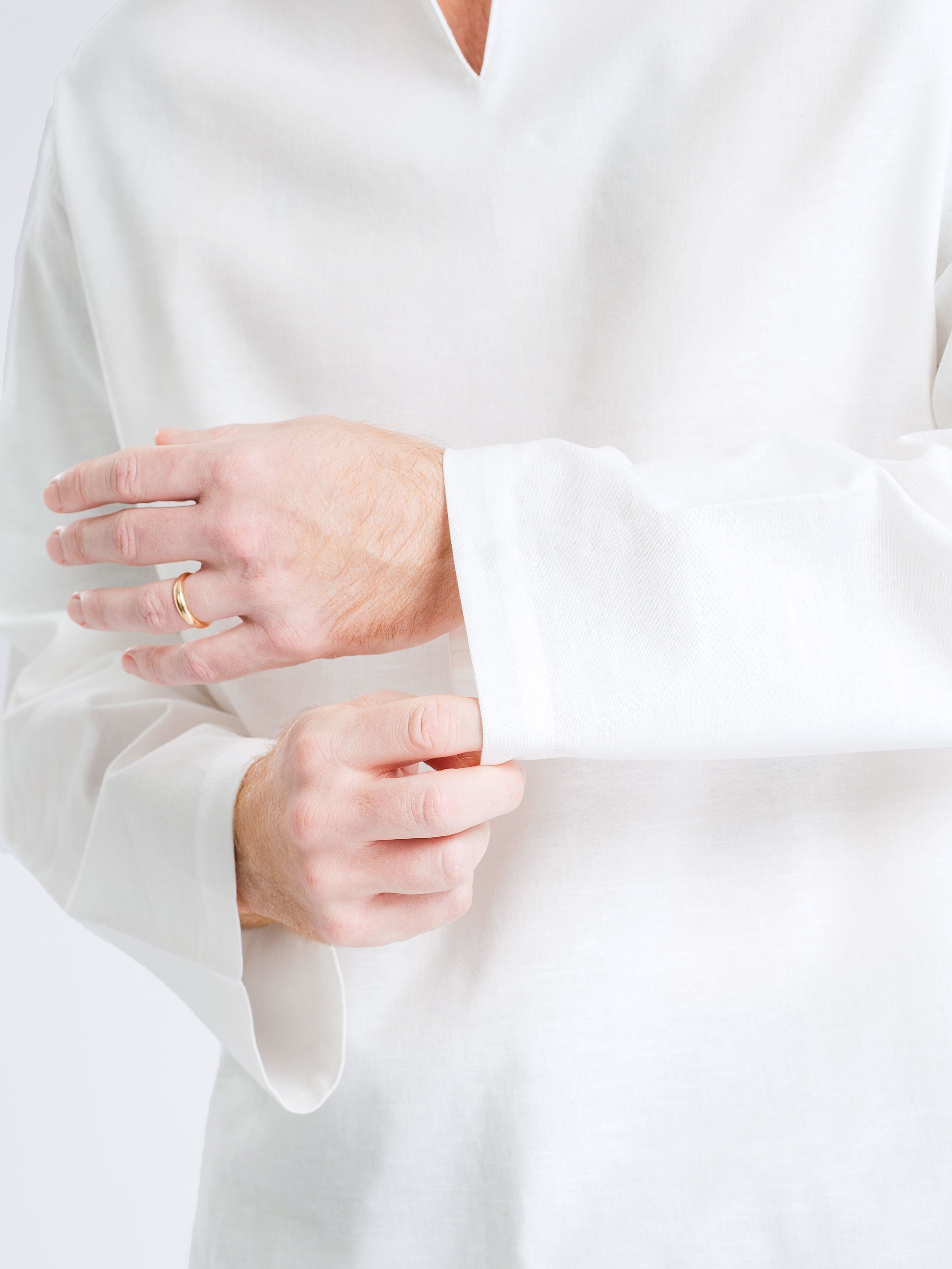 Aris Linen Shirt - White