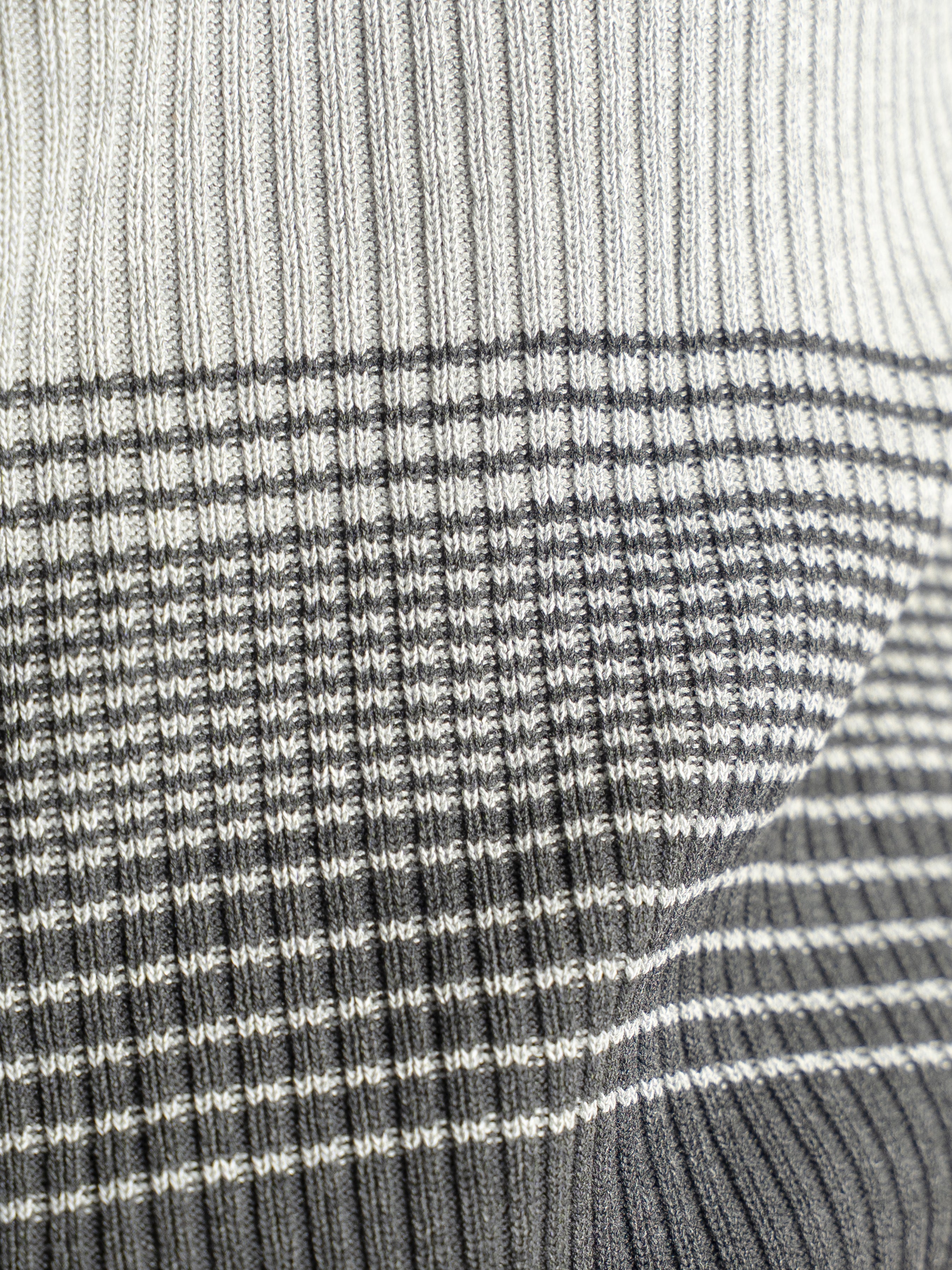 Arlo Striped Polo Tee - Grey Quarter-Zip