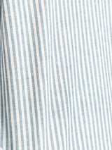 Armand Linen Shirt - White Blue Line (Stripe)