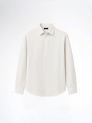 Armand Linen Shirt - White Grey Line (Stripe)