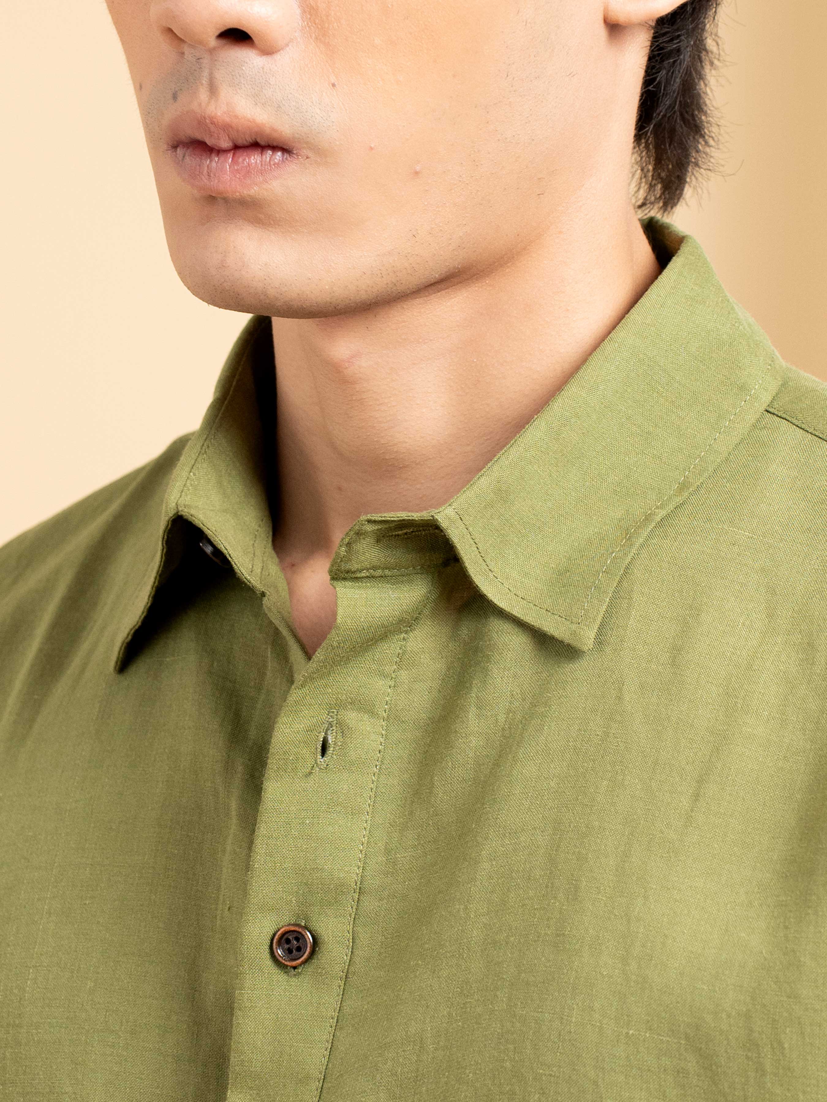 Armand Shirt - Olive Green