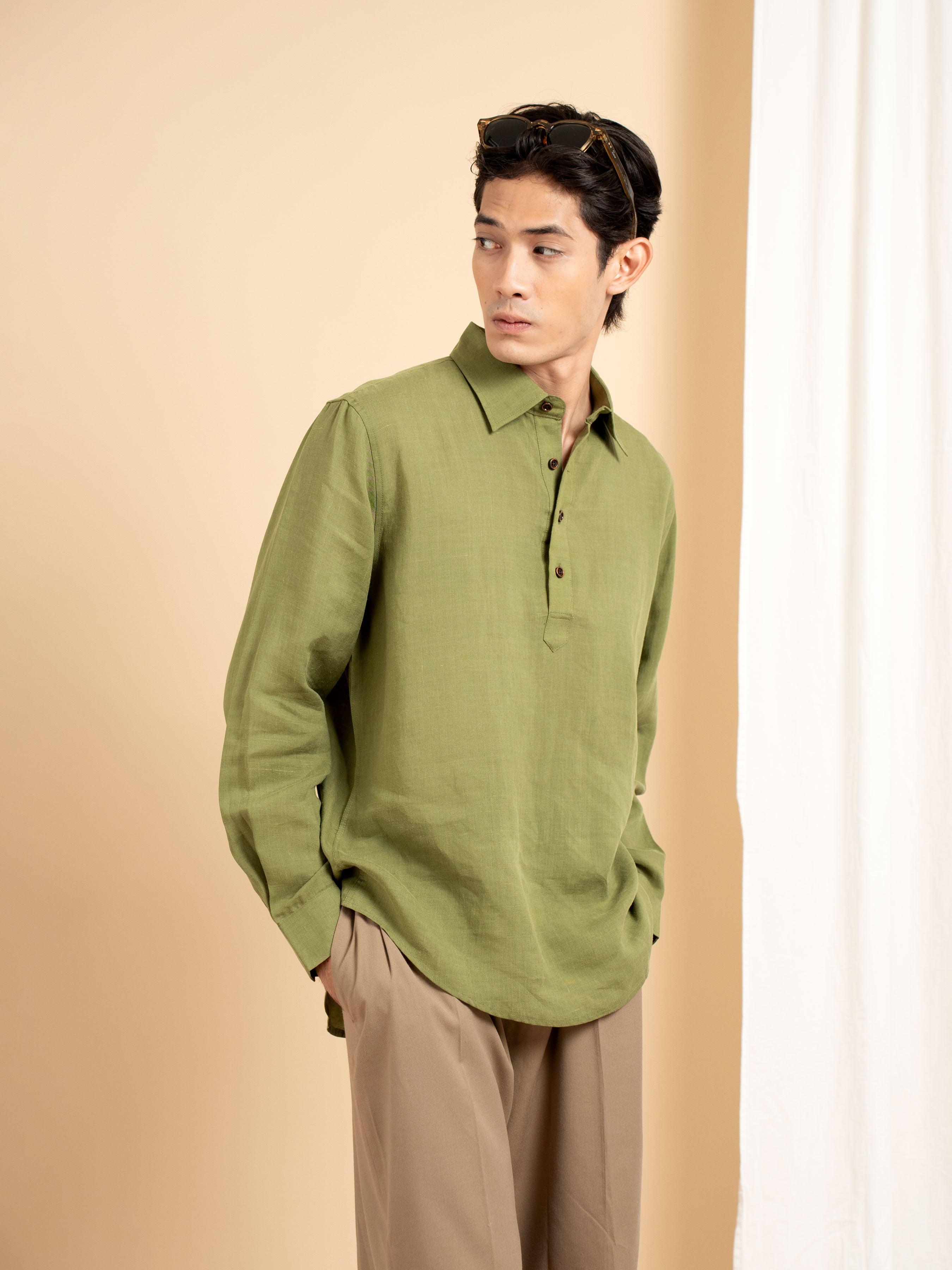 Armand Shirt - Olive Green