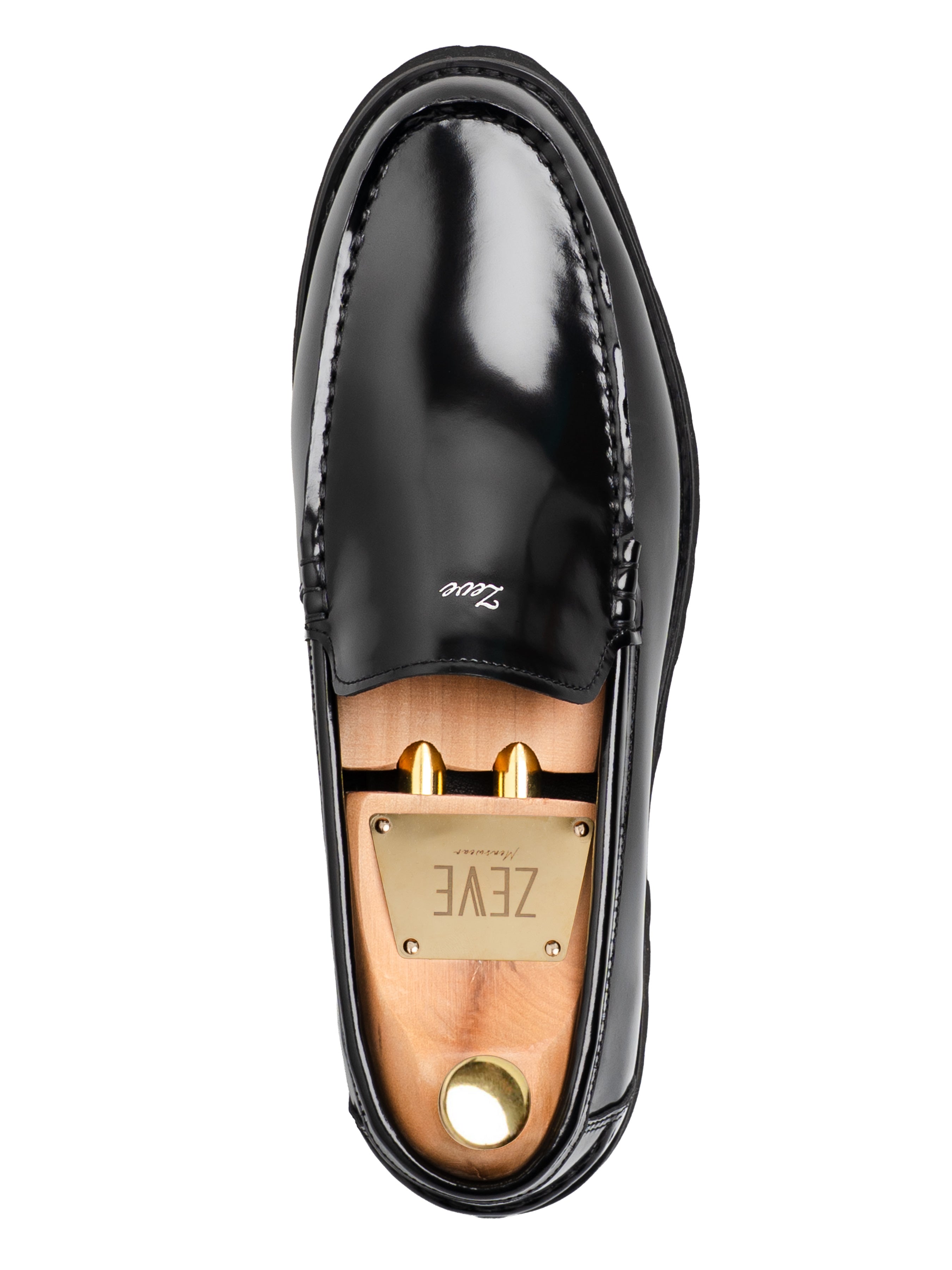 Aurelian Loafer - Black Polish Leather (EVA COMBAT)