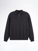 Auren Knit - Black Quater-Zip