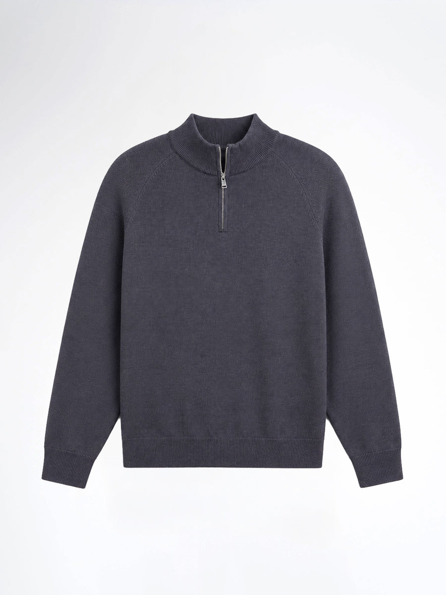 Auren Knit - Dark Grey Quater-Zip