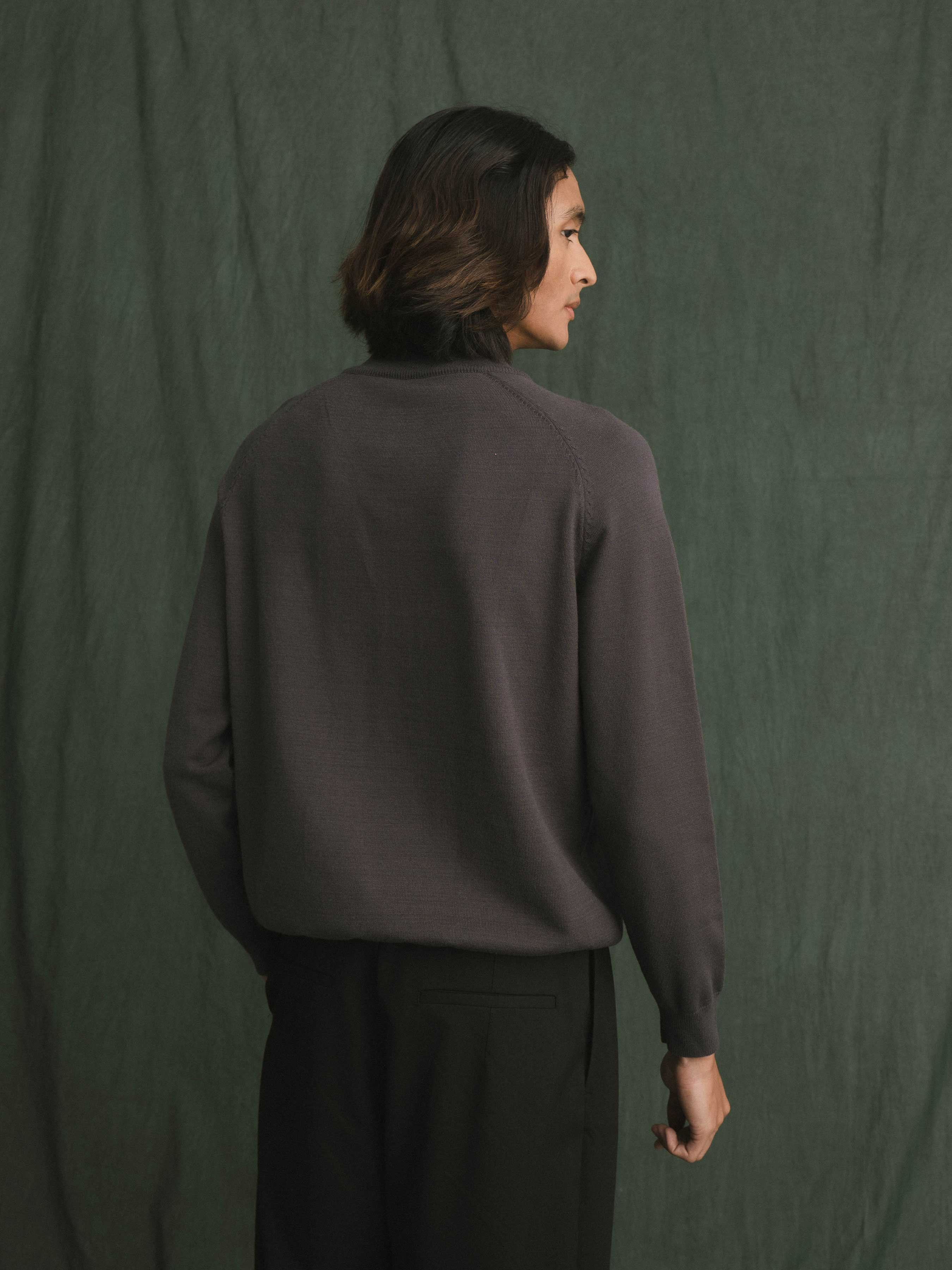Auren Knit - Dark Grey Quater-Zip