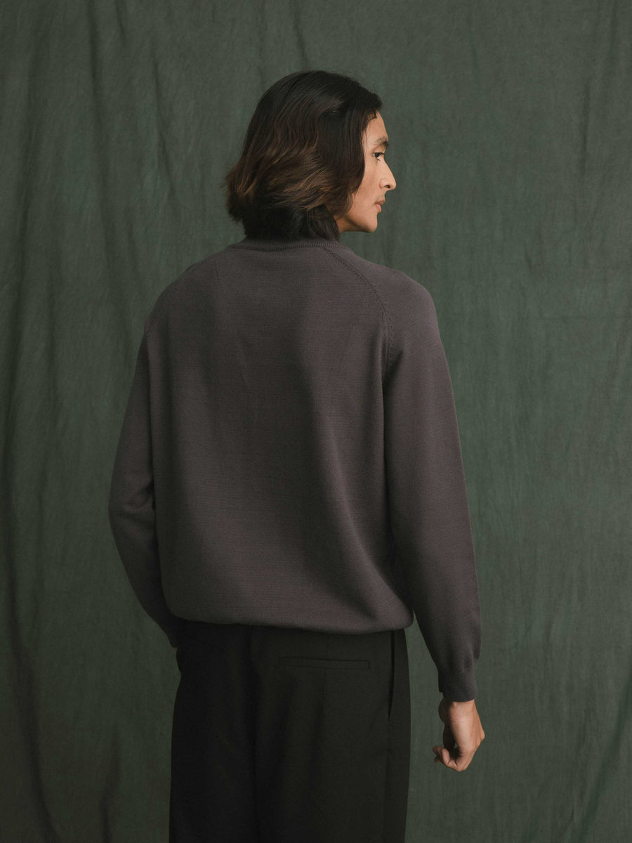Auren Knit - Dark Grey Quater-Zip