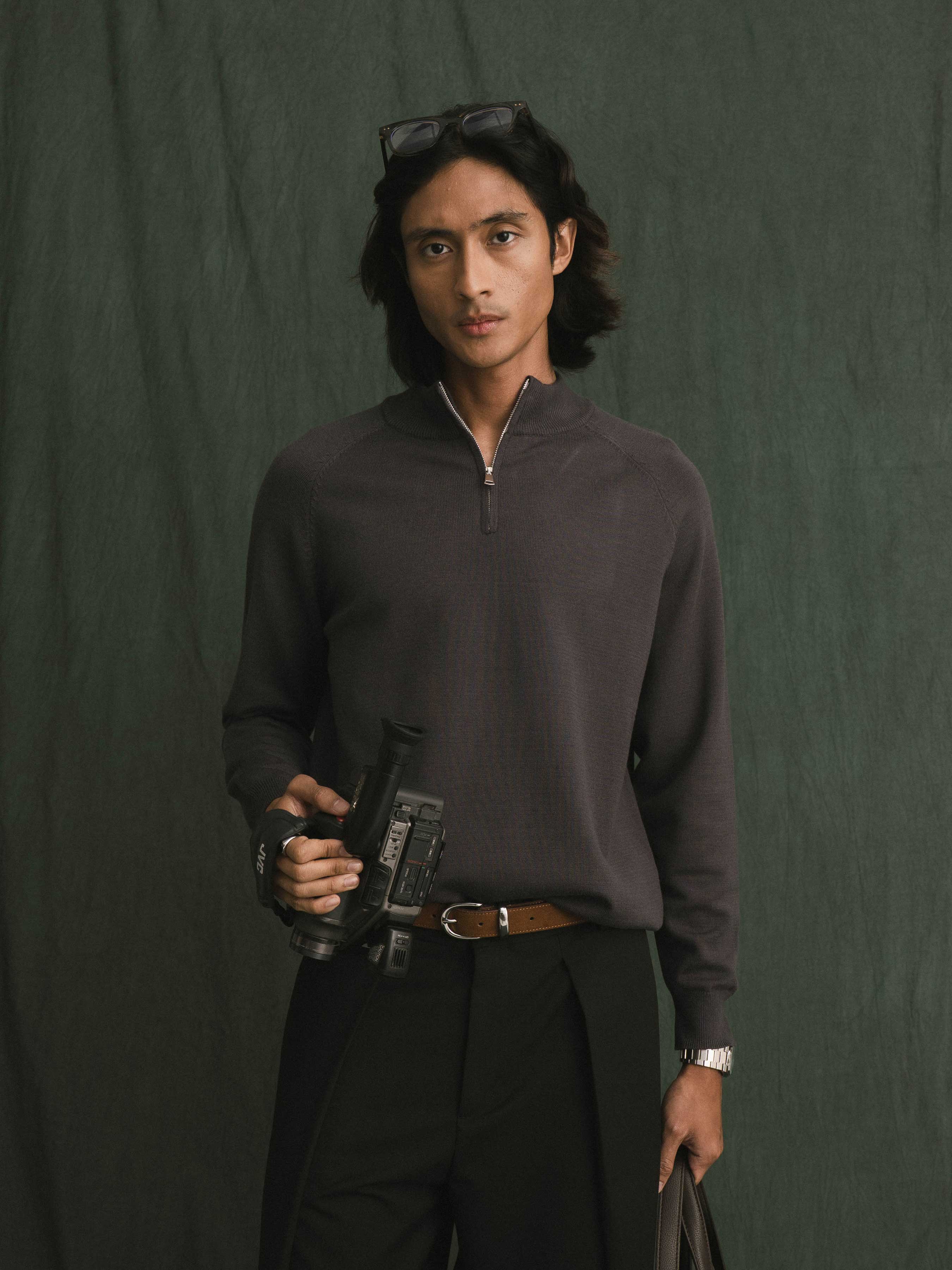 Auren Knit - Dark Grey Quater-Zip
