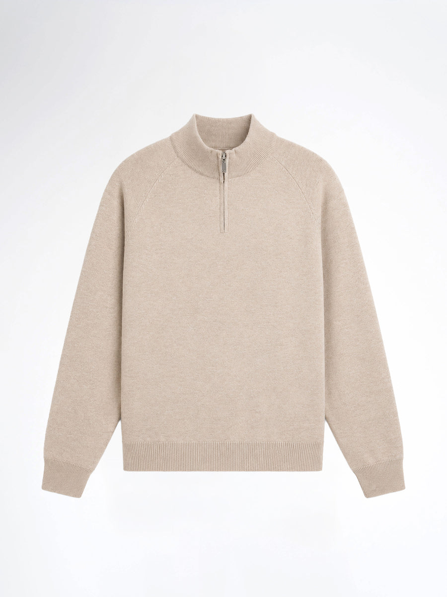 Auren Knit - Sand Quater-Zip