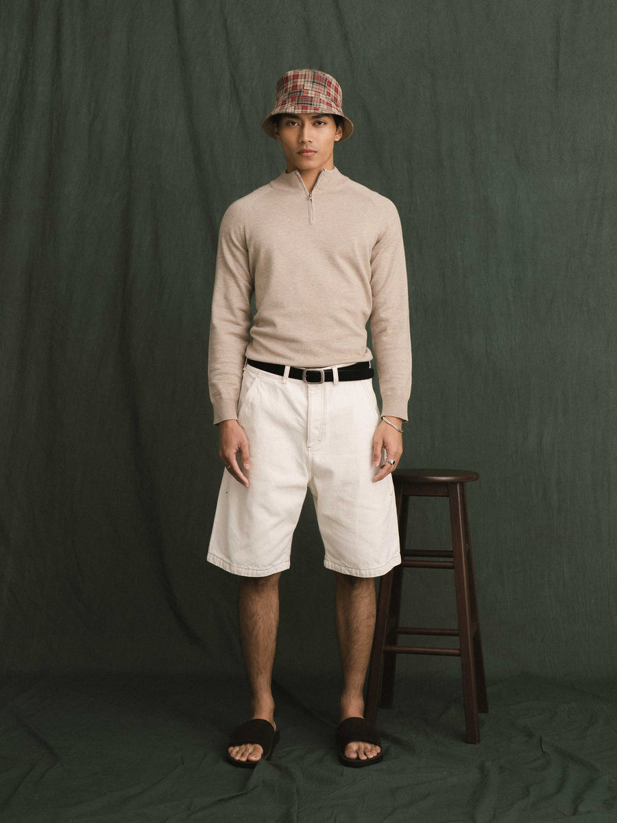 Auren Knit - Sand Quater-Zip