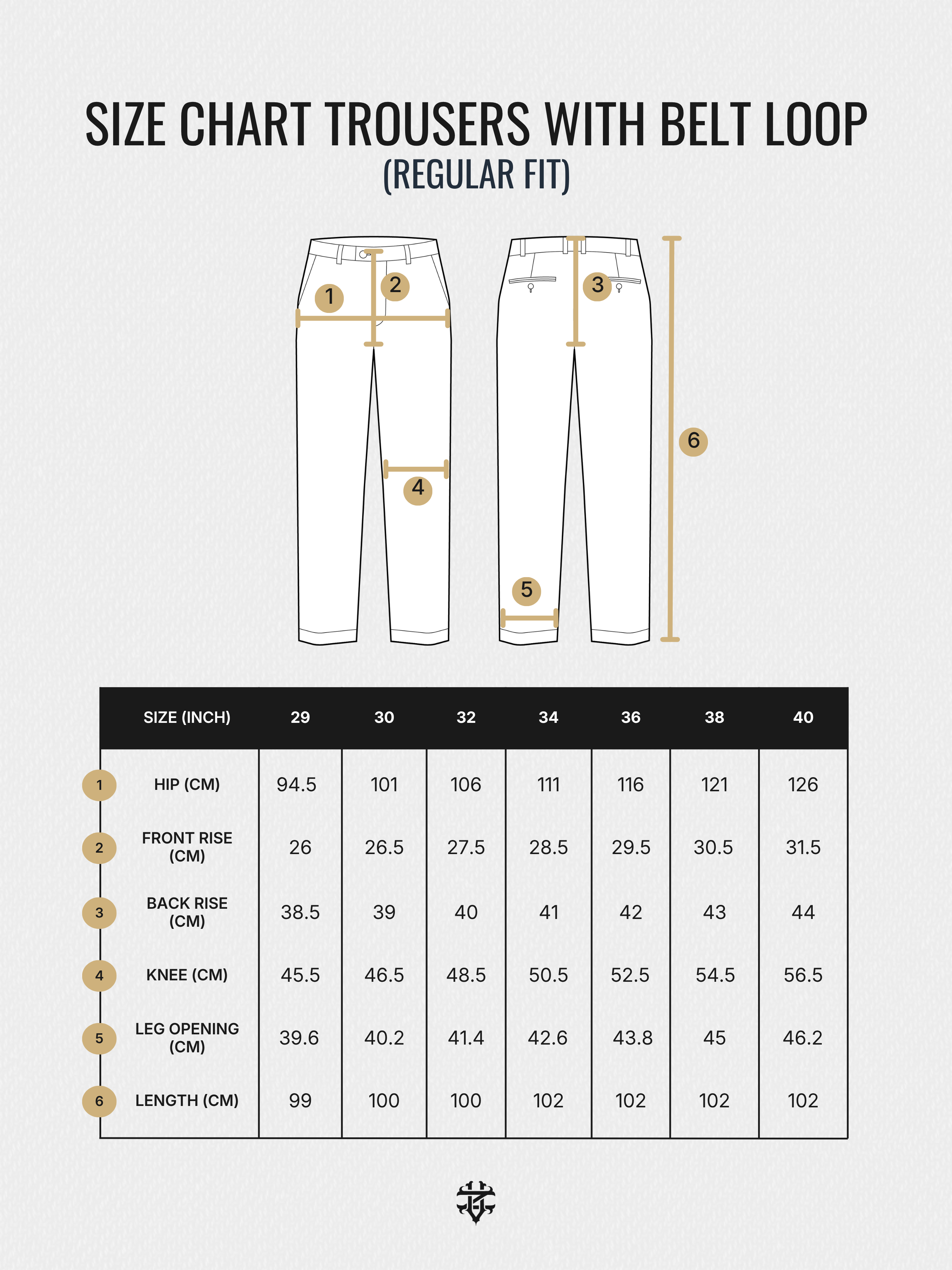 Trousers With Belt Loop - Golden Khaki (Regular Fit)