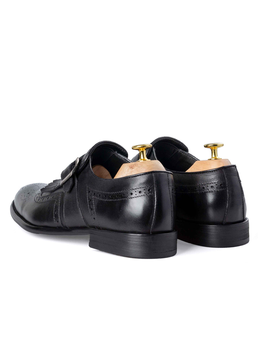 Back-Jean-Single-Monk-Strap-Black - Zeve