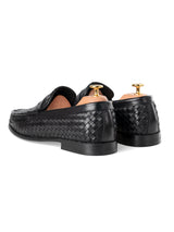 Back-Marco-Penny-Loafer-Black-Woven - Zeve