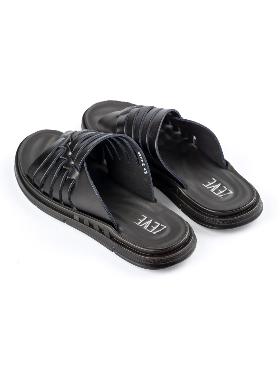 Back-NicoSandal-Black - Zeve