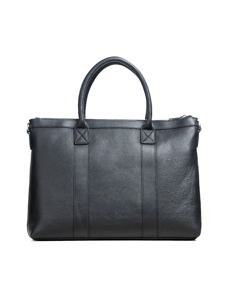 BackBellagioBriefcaseBlackGrainPebbleLeather_2bcd3362-74fe-443d-9bf1-8b39cfb4a58d - Zeve