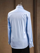 BackFormalShirtLightBlueWindsorCollar - Zeve