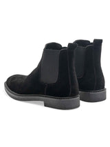BackStefanoBootsBlackSuedeLeather_CrepeFlex - Zeve