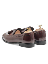 BackTasselLoaferCognacTanPatentLeather - Zeve